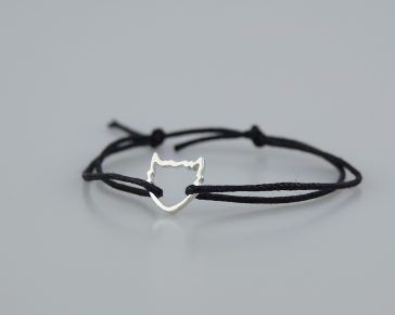 Cat Face Cord Bracelet (The Brain Tumour Charity)