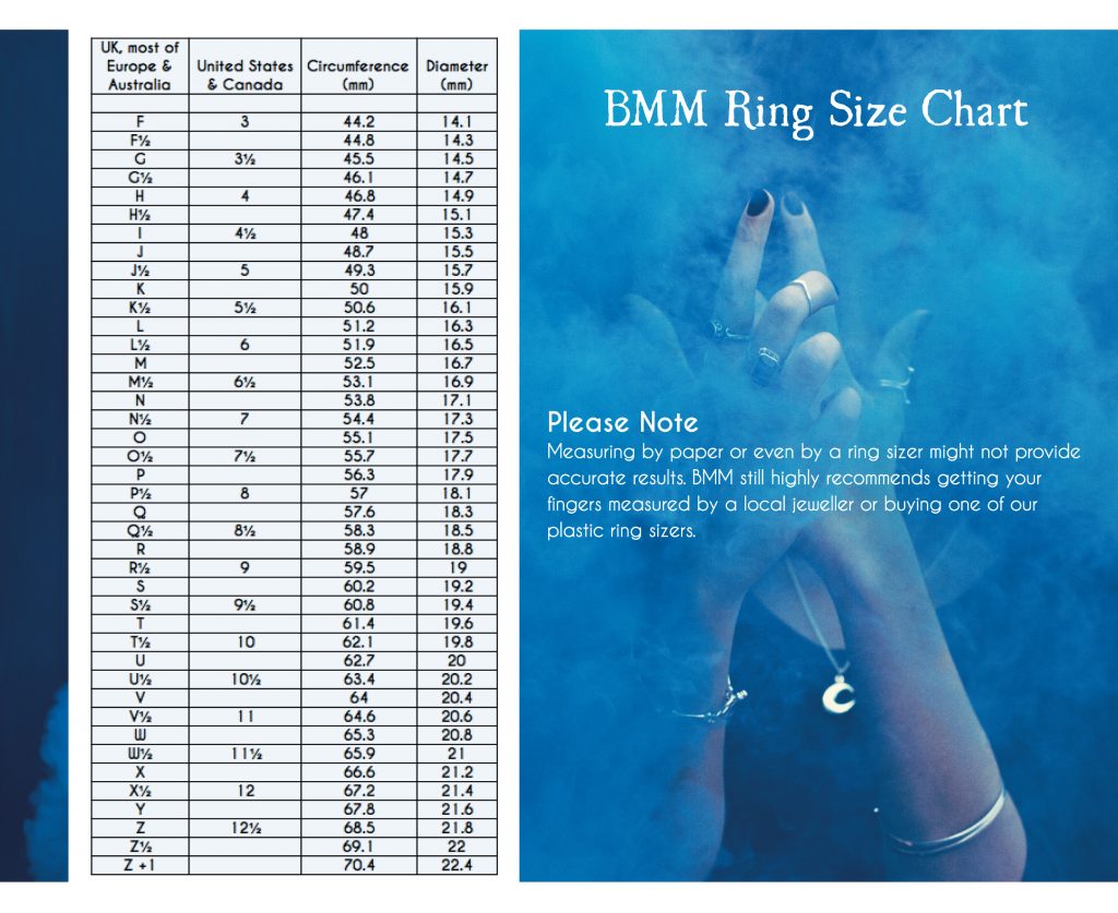 Balfour Ring Size Chart