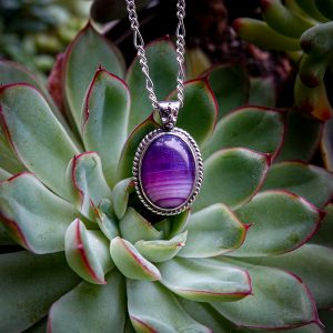 Purple Agate Pendant