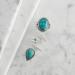droplet rings, oversized turquoise